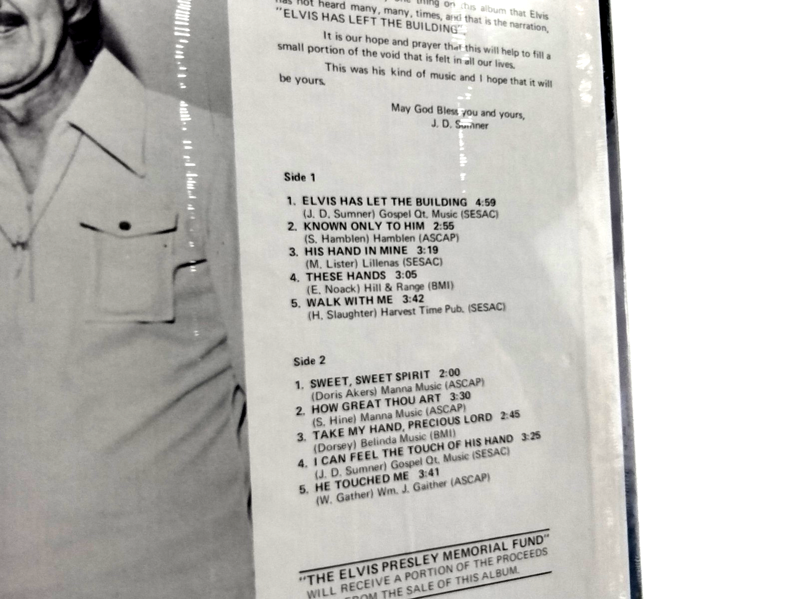 Elvis' Favorite Gospel Songs LP - PROMO - Sealed Copy!
