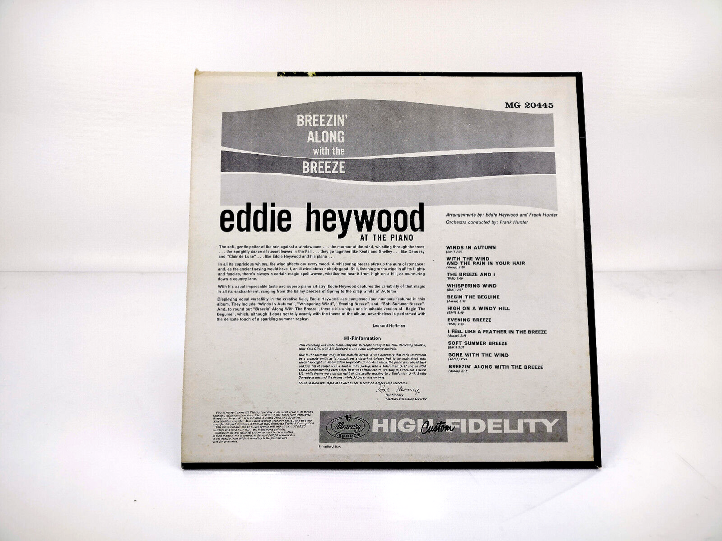 Eddie Heywood - Breezin' Along With The Breeze MG 20445 - Vinyl, LP