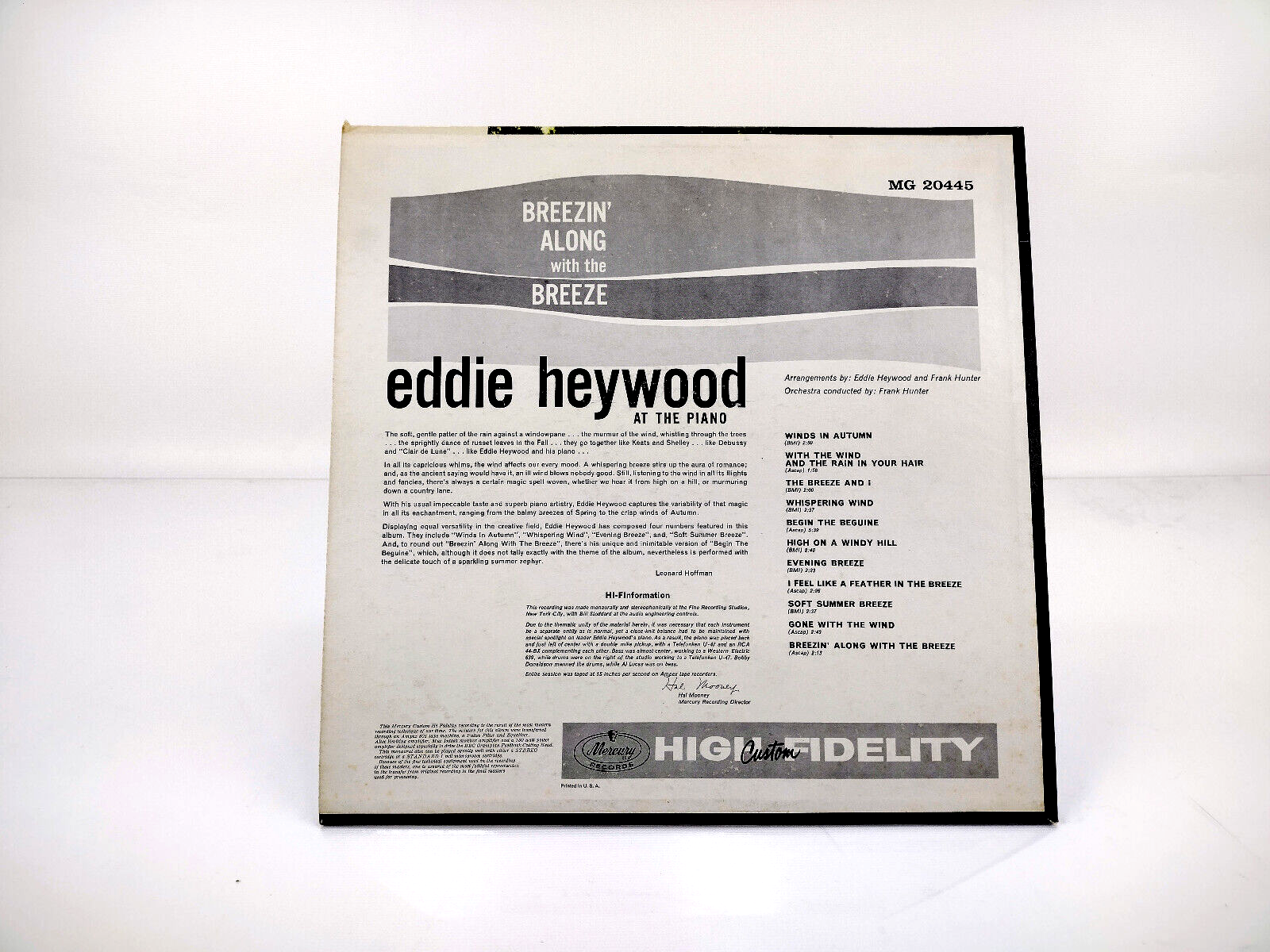 Eddie Heywood - Breezin' Along With The Breeze MG 20445 - Vinyl, LP