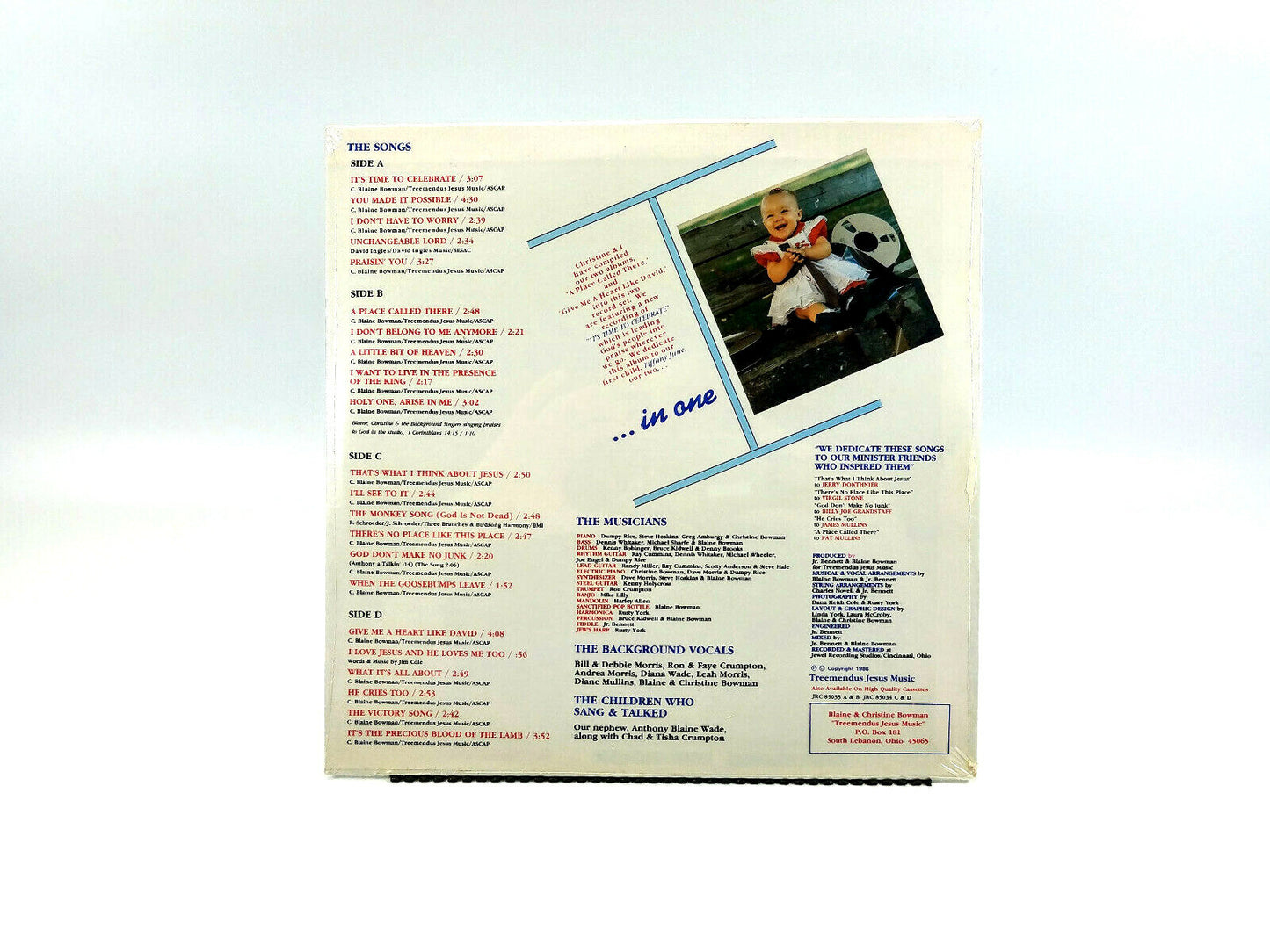Blaine & Christine Bowman - It's Time To Celebrate LP JRC85033 NEW!