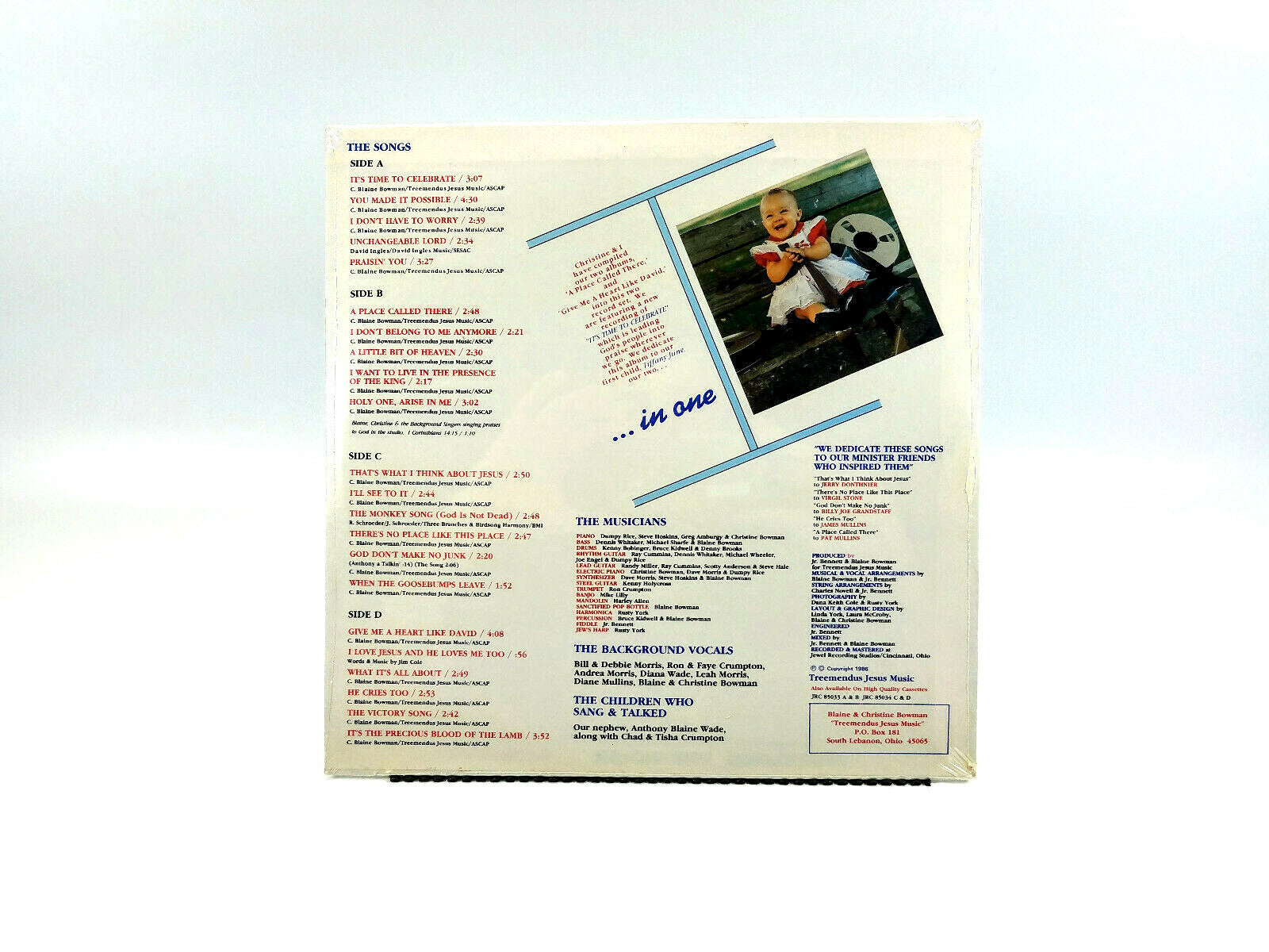 Blaine & Christine Bowman - It's Time To Celebrate LP JRC85033 NEW!