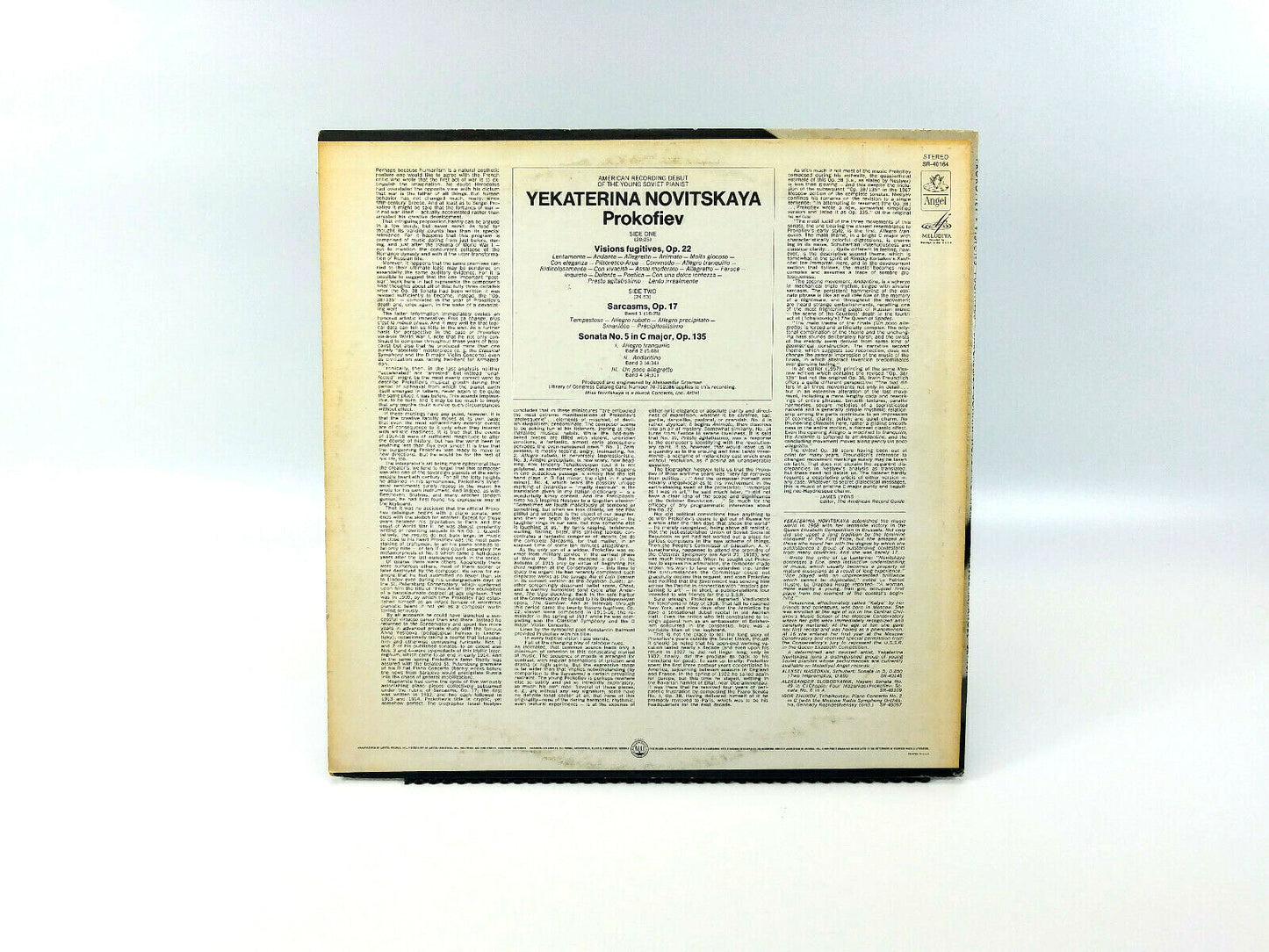 Yekaterina Novitskaya* – Prokofiev* - Visions Fugitives  SR-40164 Vinyl, LP