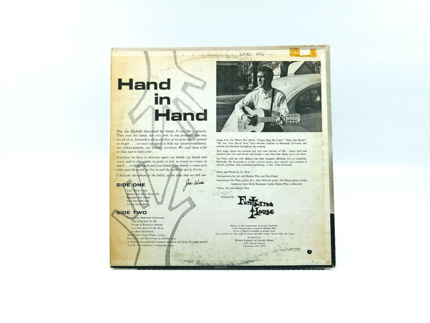 Joe Wise - Hand In Hand LP VG+