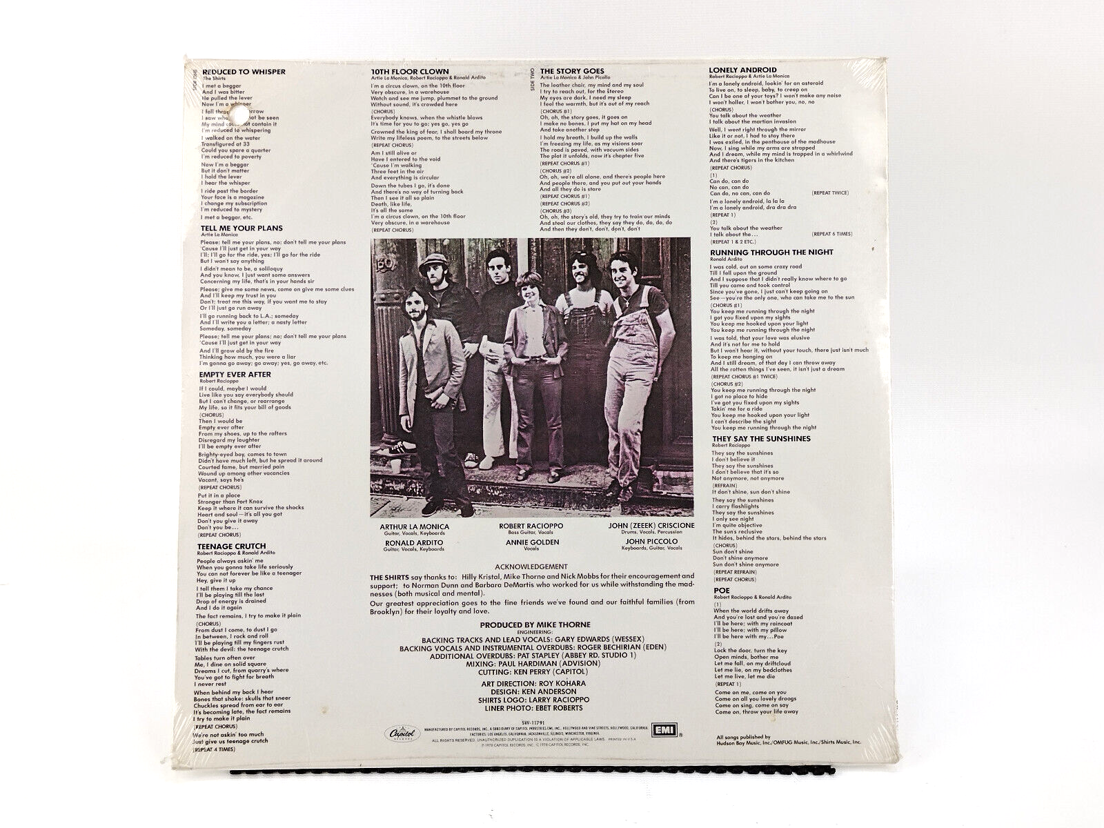 The Shirts – The Shirts, Vinyl, LP - Sealed! Bend Marks