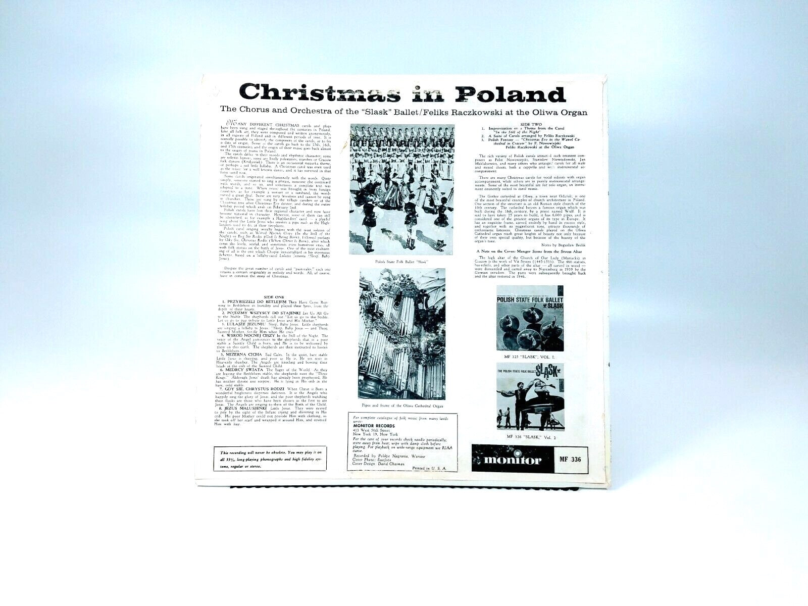 Christmas in Poland - LP MF336 "Slask" Ballet*, Feliks Raczkowski* VG+
