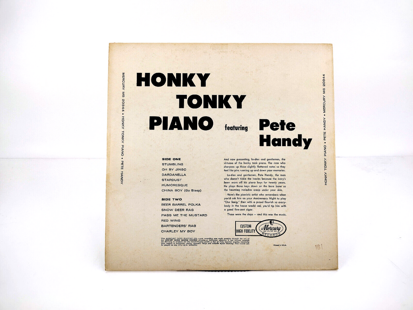LOT OF 4 PIANO LPs - MOODS & HONKY TONK Vinyl, LPs - VG+
