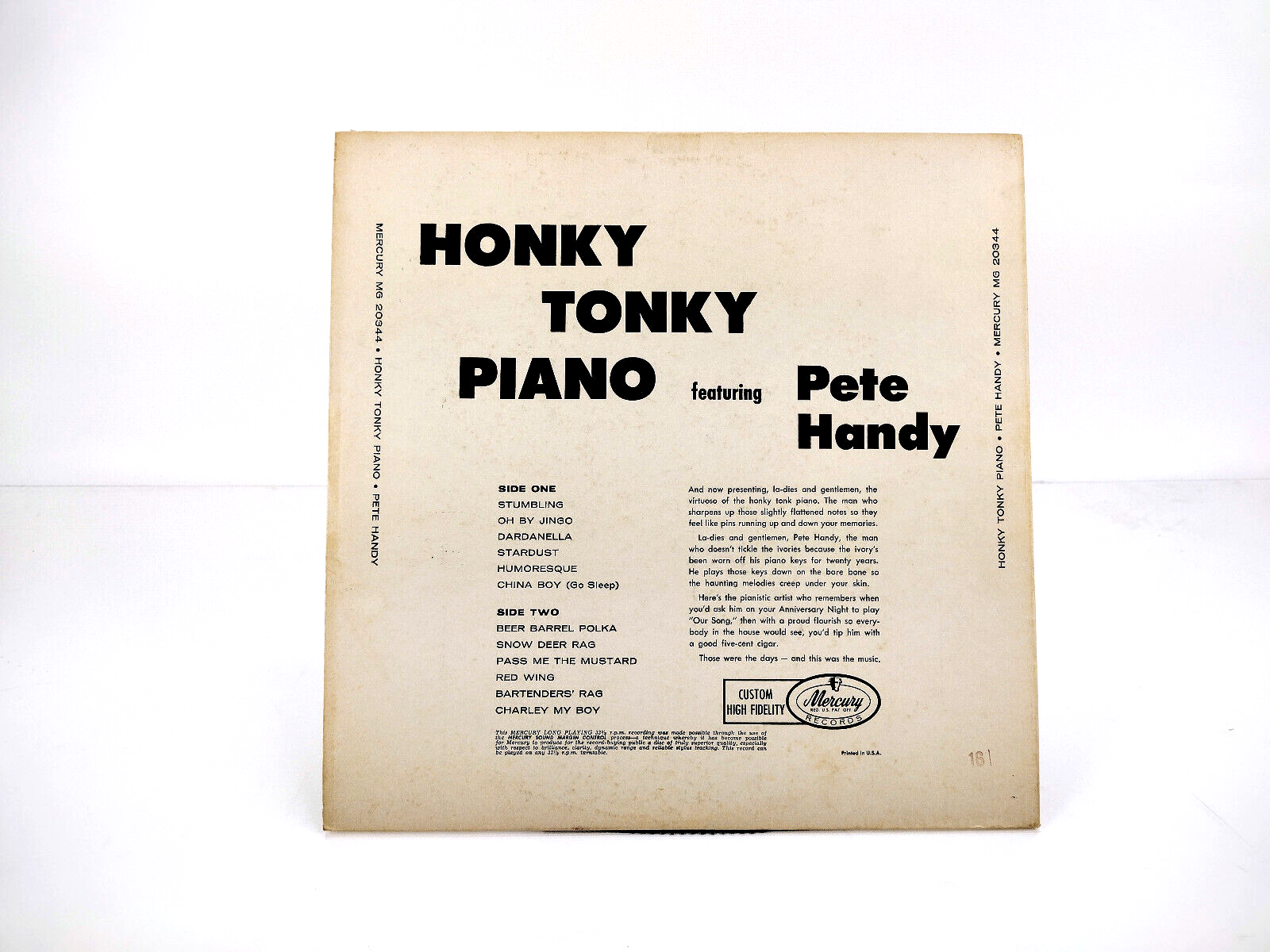 LOT OF 4 PIANO LPs - MOODS & HONKY TONK Vinyl, LPs - VG+