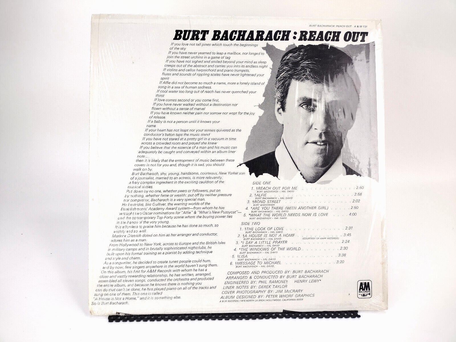 Burt Bacharach – Reach Out, Vinyl, LP