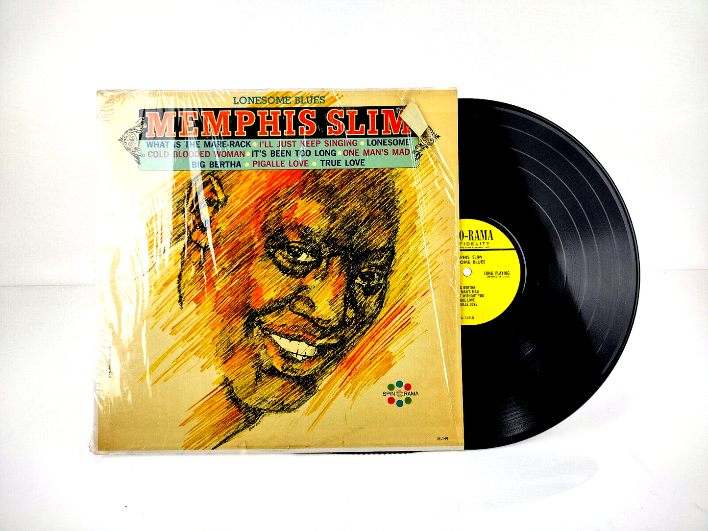 Memphis Slim - Lonesome Blues     Spin-O-Rama – M-149 Vinyl, LP VG+