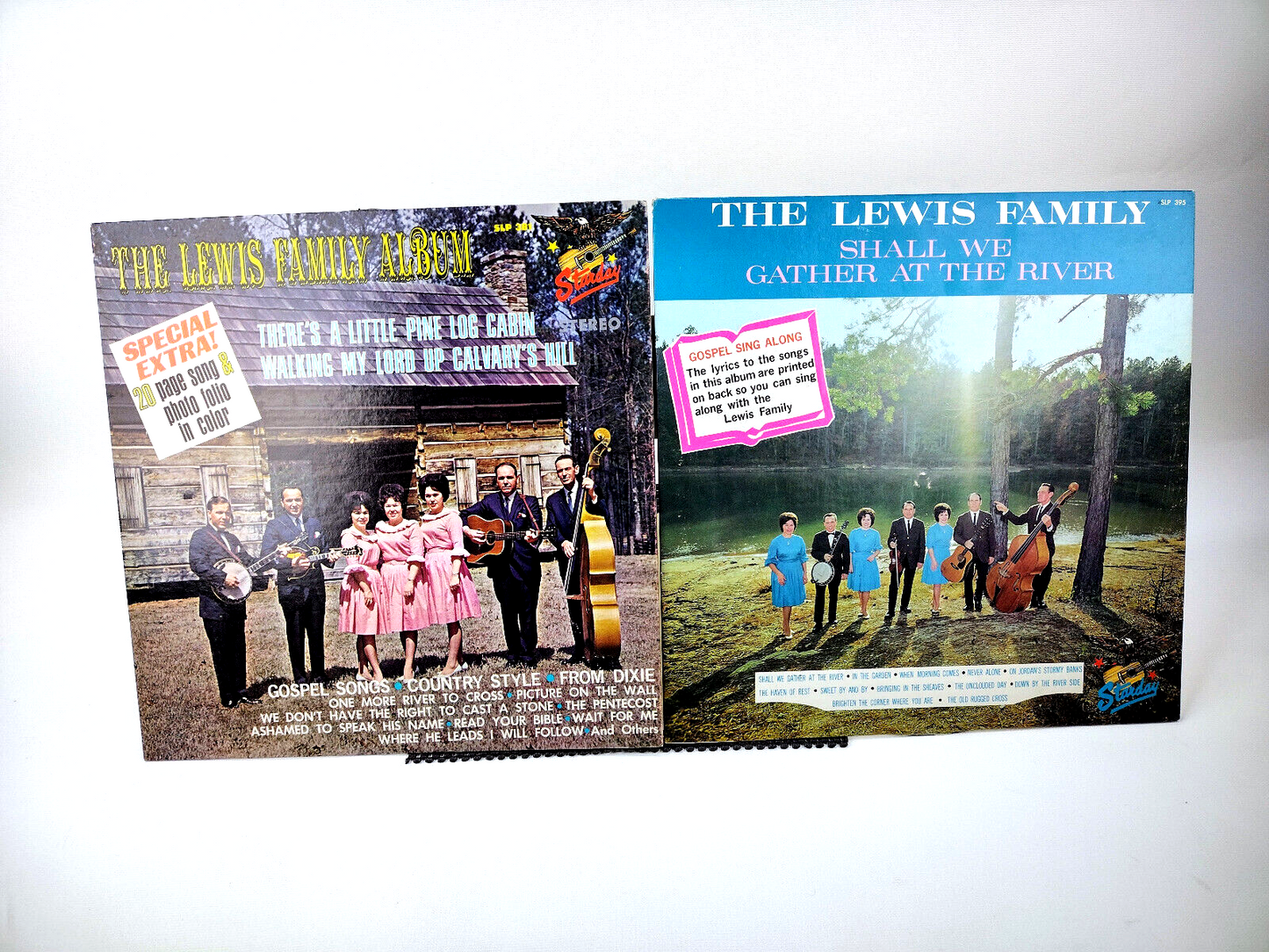 LOT OF 2 LEWIS FAMILY LPs - VG+/NM
