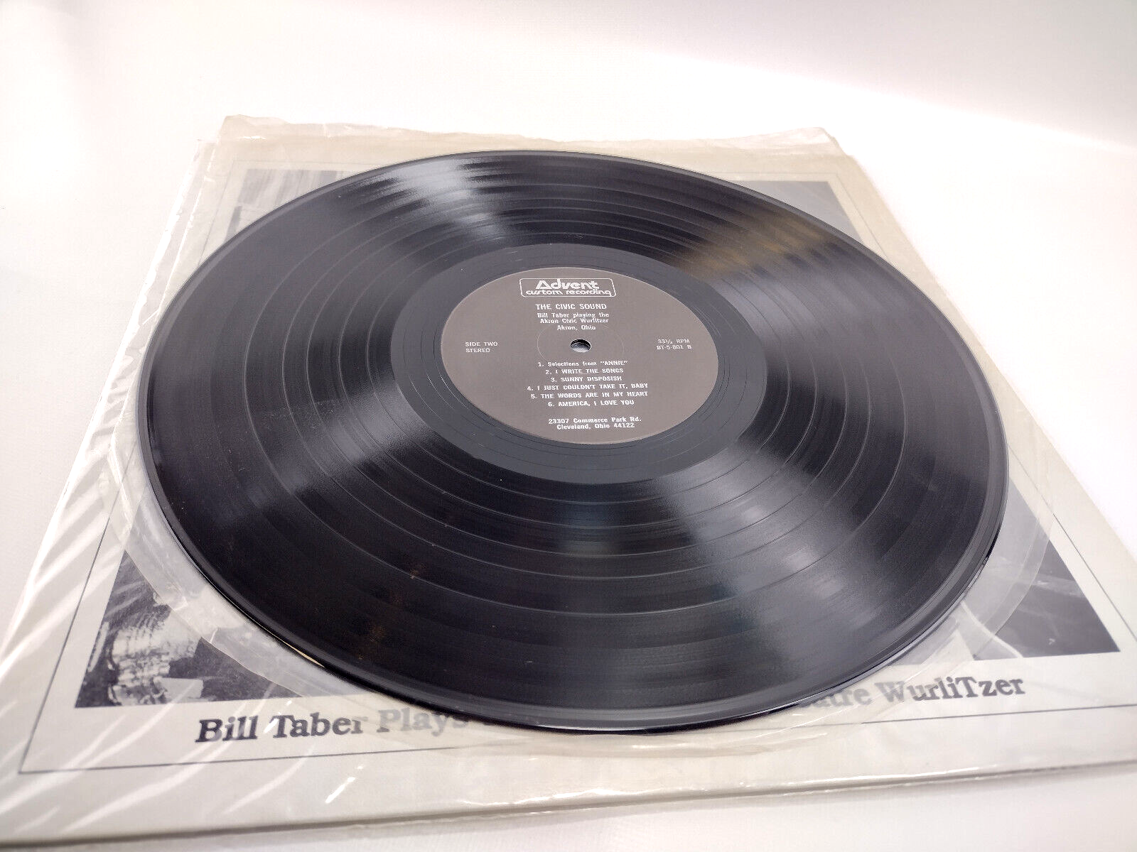 Bill Taber - The Civic Sound, Vinyl, LP - Cleaned w/ Vinyl Vac! RARE