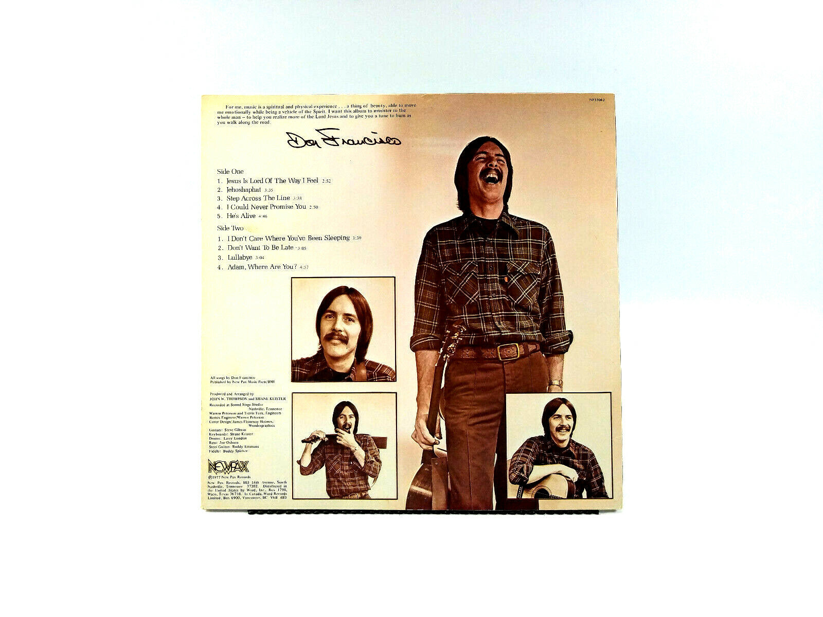 Don Francisco (2) - Forgiven  NewPax Records, Vinyl, LP, Album 1977, US