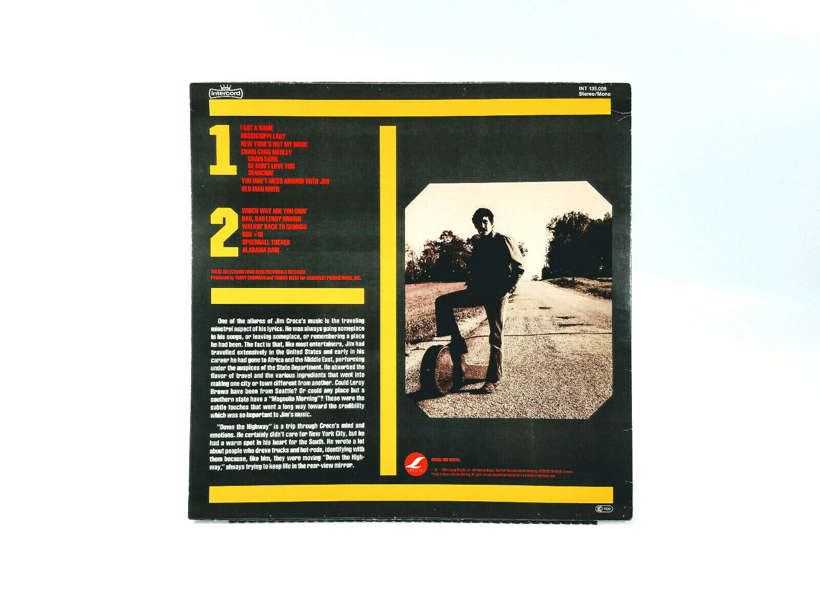 Jim Croce - Down The Highway - INT 135 009 - Vinyl LP - Germany