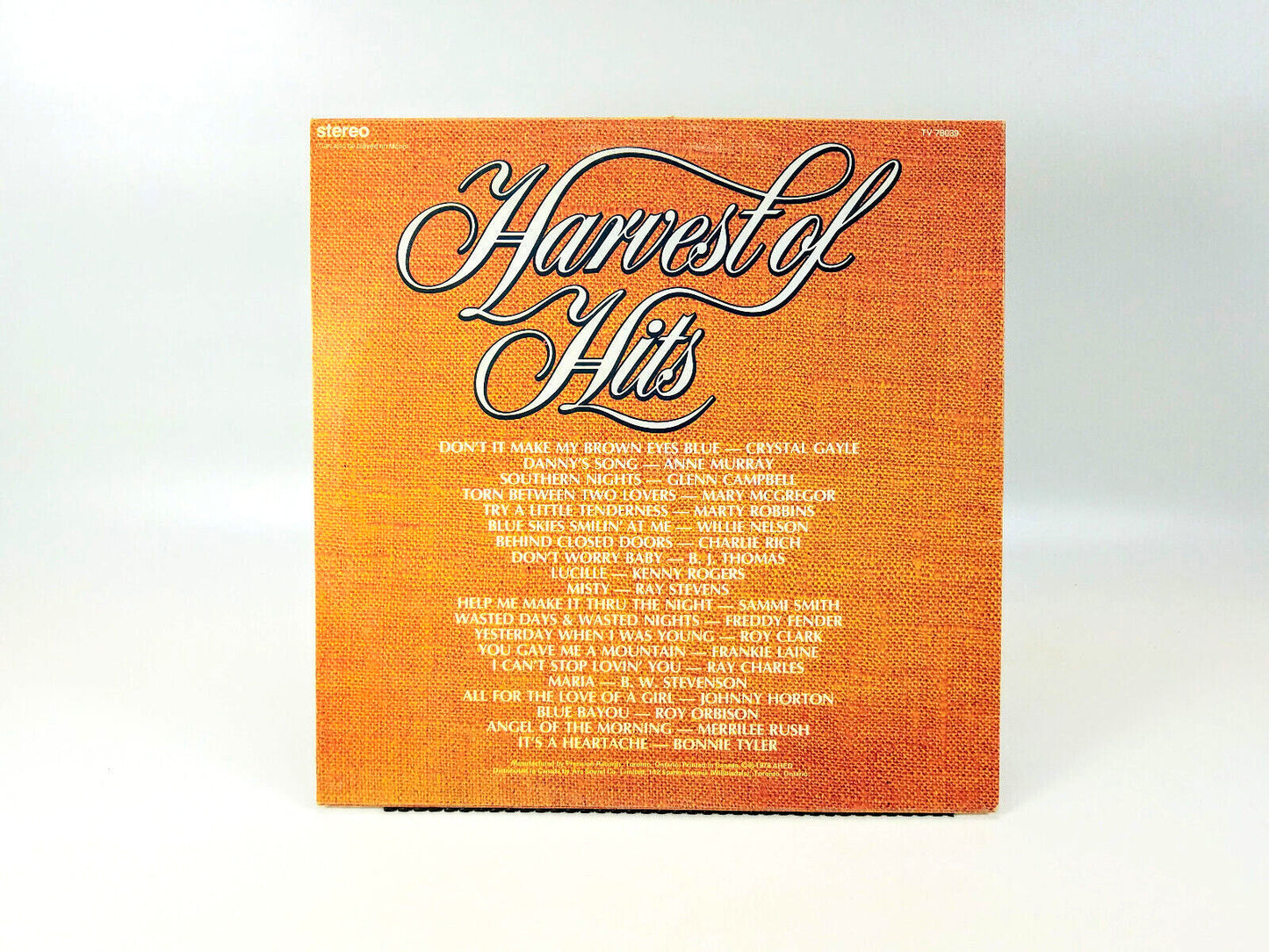 Various - Harvest Of Hits LP - TV 78039 VG+ Cleaned w/ the Vinyl Vac!