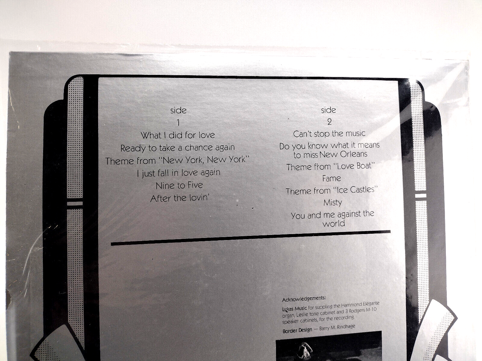 Bill Taber - What I Did For Love, Vinyl, LP - Cleaned w/ Vinyl Vac! RARE