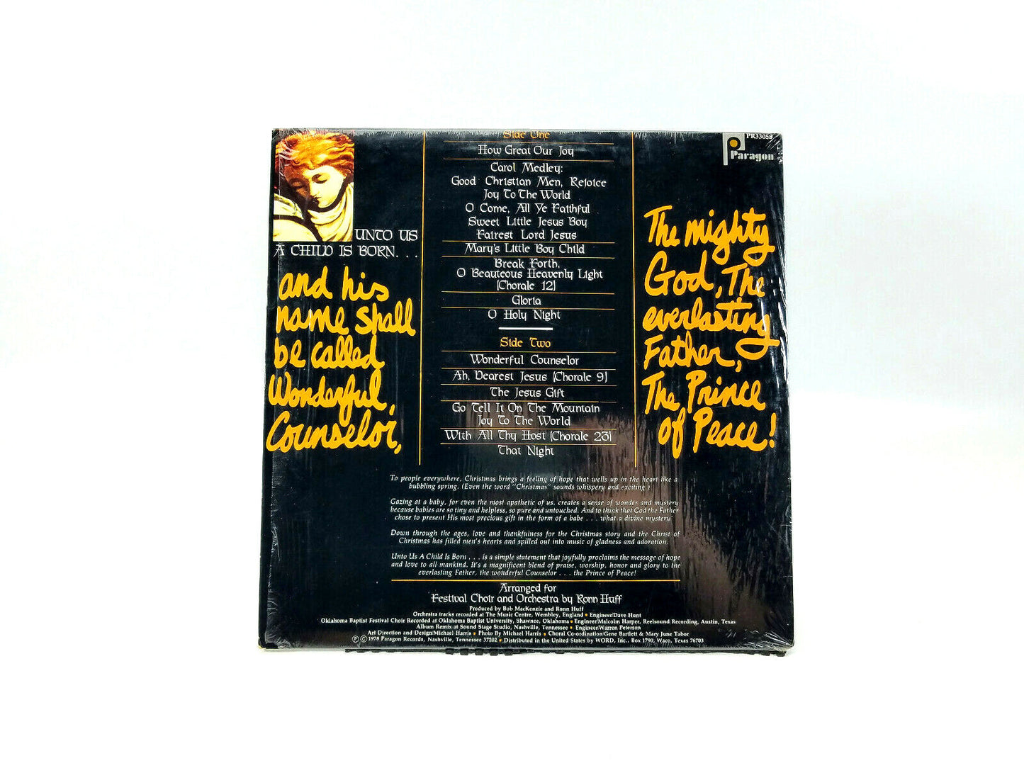 Unto Us A Child Is Born - The Oklahoma Baptist Festival Choir PR33058 LP - NM