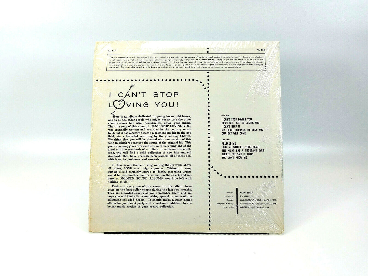 Unknown Artist - I Can't Stop Loving You!     Modern Sound – MS 523 Vinyl, LP