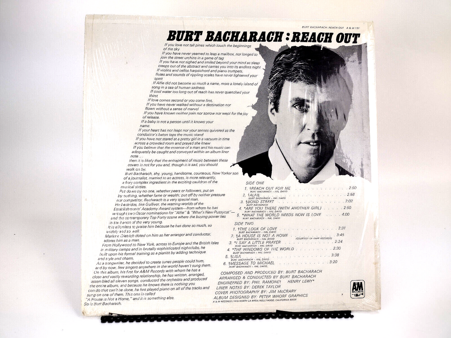 Burt Bacharach – Reach Out, Vinyl, LP