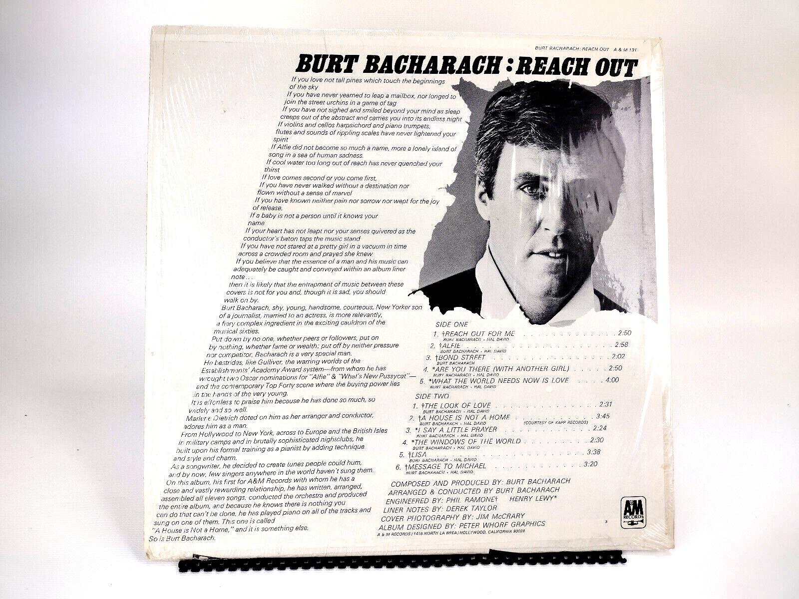 Burt Bacharach – Reach Out, Vinyl, LP