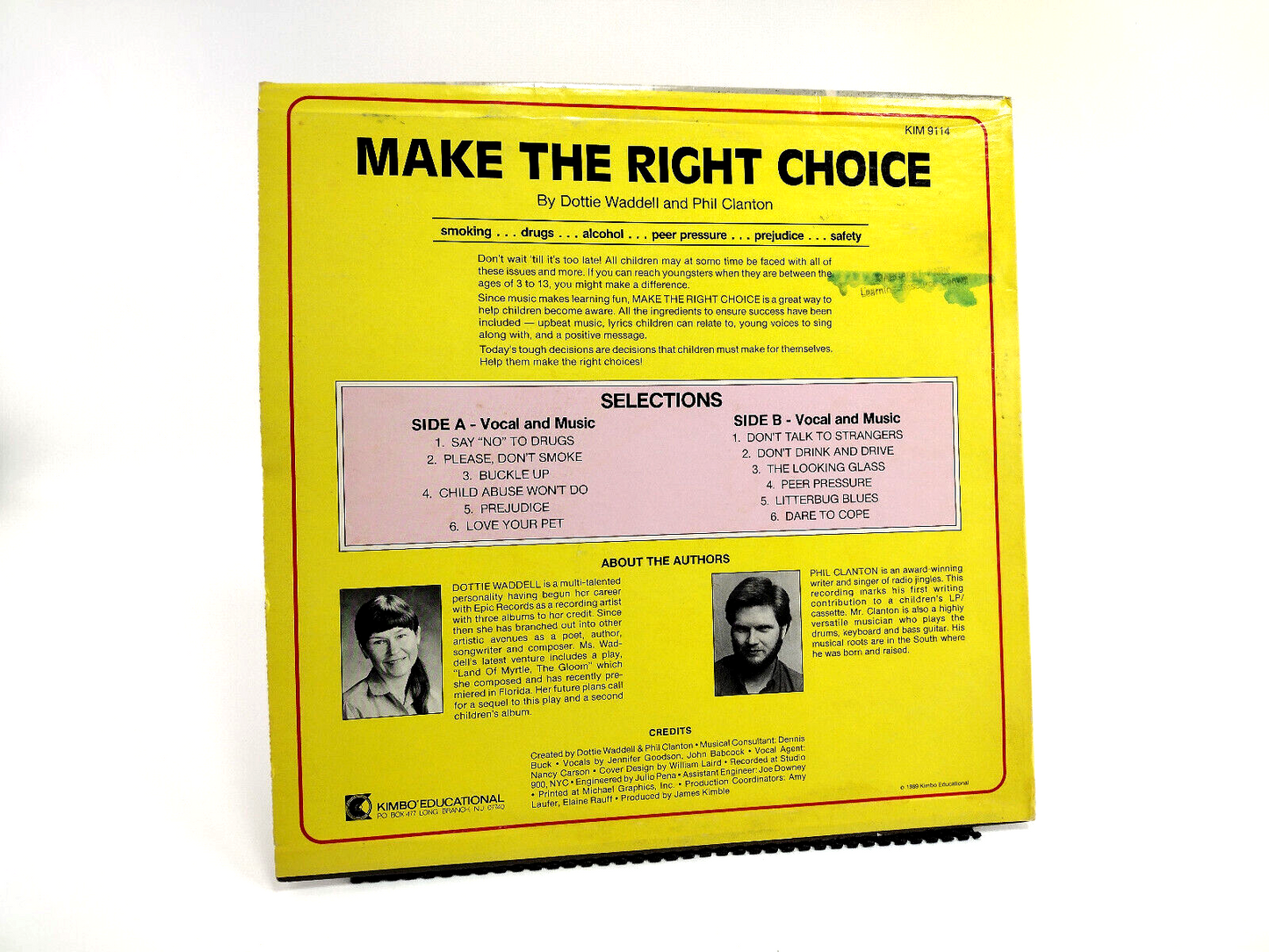 Dottie Waddell and Phil Clanton - Make The Right Choice: RARE, LP - Cleaned!