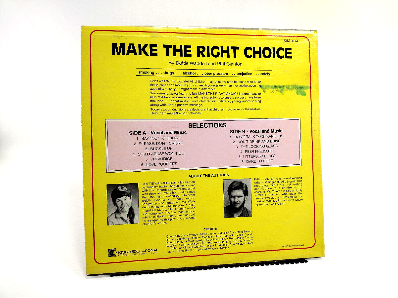 Dottie Waddell and Phil Clanton - Make The Right Choice: RARE, LP - Cleaned!