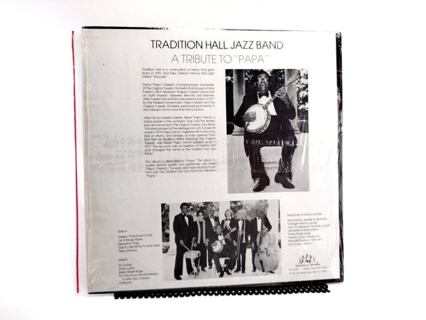 Tradition Hall Jazz Band* - A Tribute To "Papa", Vinyl, LP Cleaned w/ Vinyl Vac!