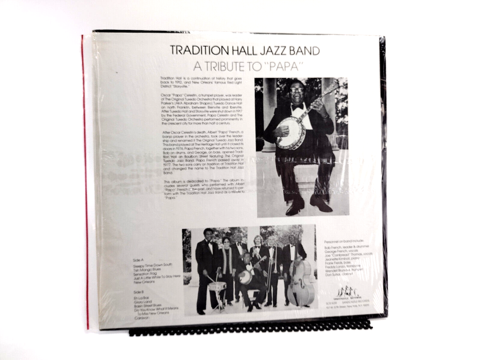 Tradition Hall Jazz Band* - A Tribute To "Papa", Vinyl, LP Cleaned w/ Vinyl Vac!