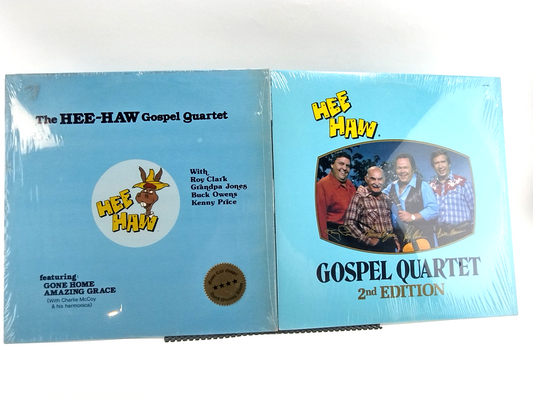 LOT OF 2 Hee Haw Gospel Quartet LPs - NM - Cleaned w/ Vinyl Vac!