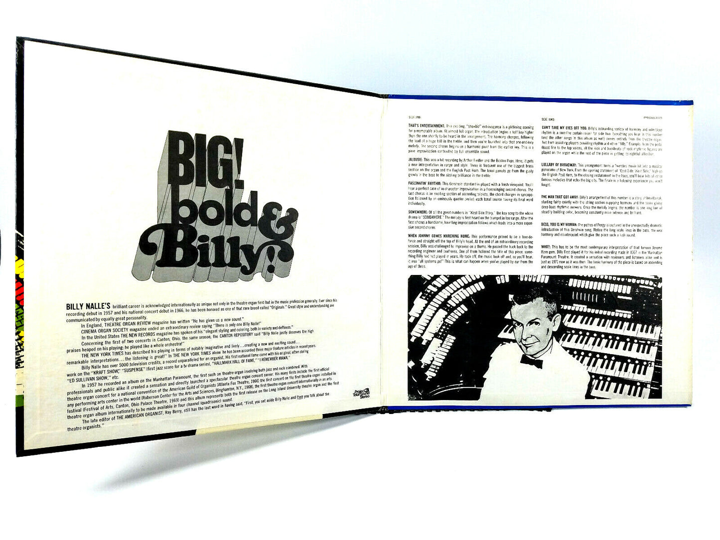 Billy Nalle - Big! Bold & Billy! Project 3 Total Sound PR5053SD Vinyl, LP VG+