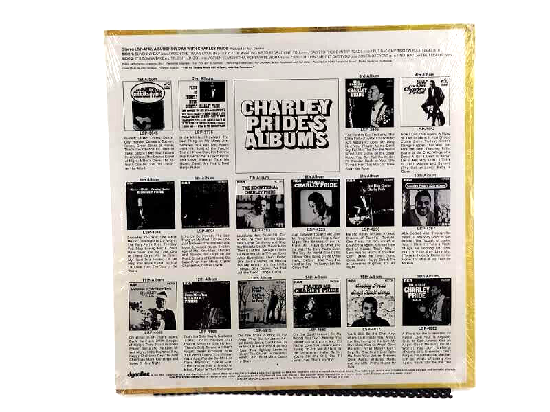 Charley Pride - A Sunshiny Day With Charley Pride, Vinyl, LP - Sealed Copy!