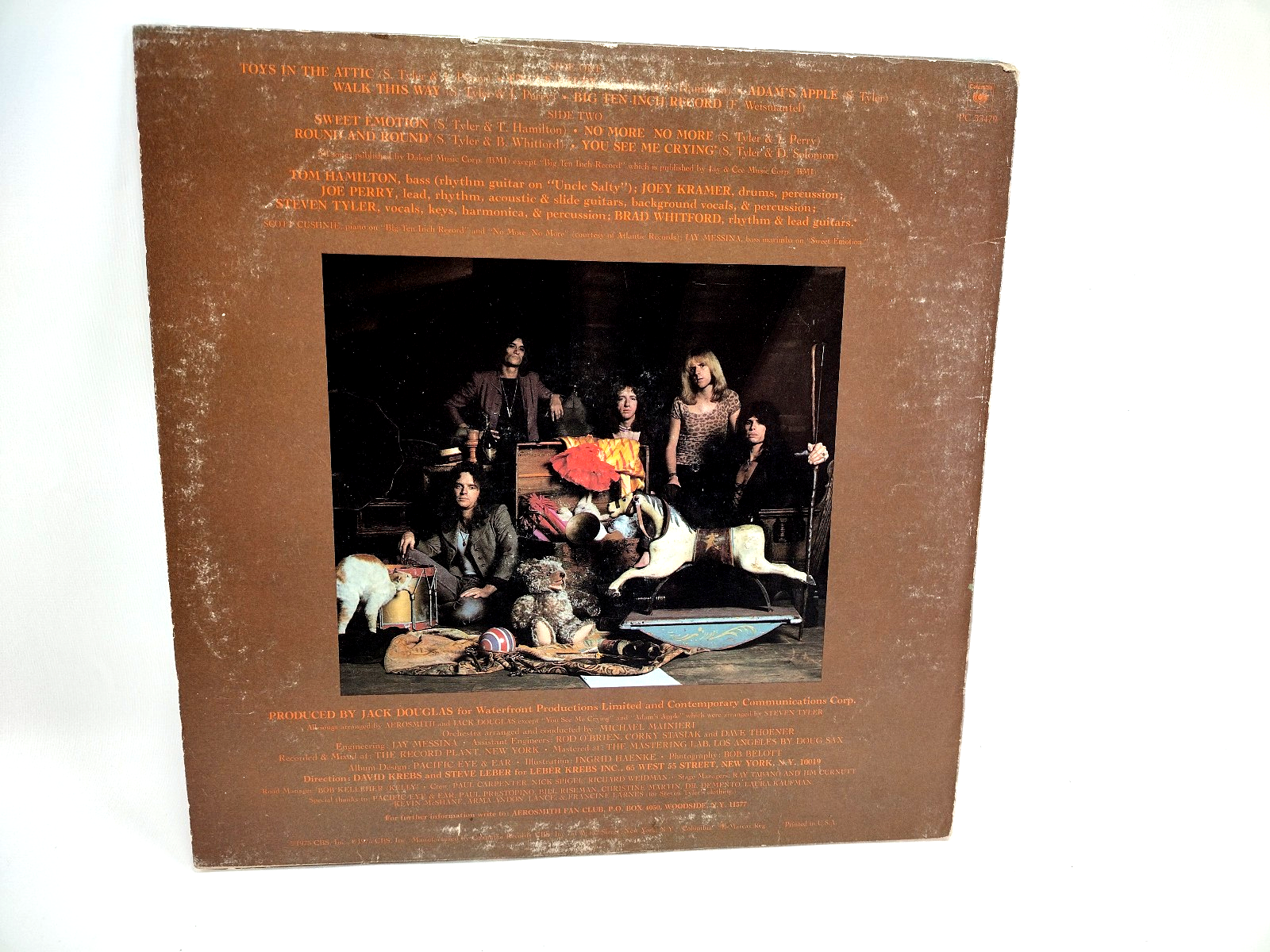 Aerosmith - Toys In The Attic LP, PC33479 -Cleaned w/ Vinyl Vac!