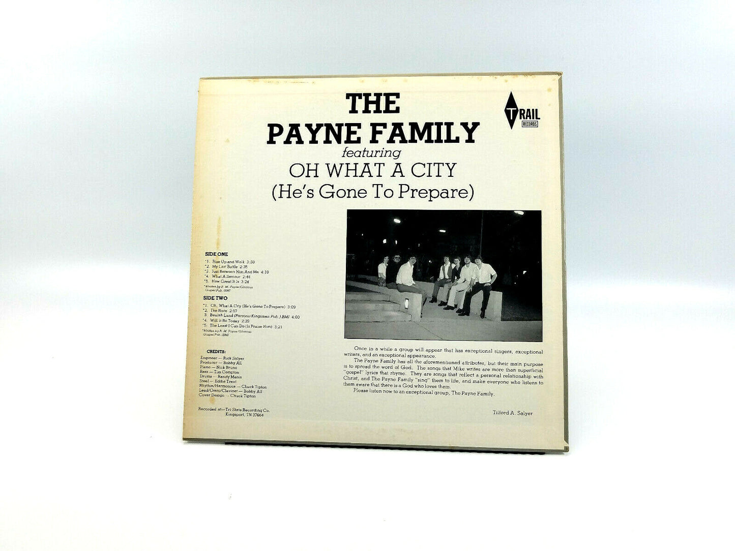 The Payne Family - Oh What A City  TSRC-0894 - LP - VG+